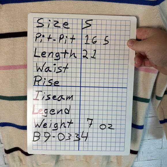 MODCLOTH striped sweater crewneck colorful cream preppy soft cozy feminine￼ - Picture 7 of 7